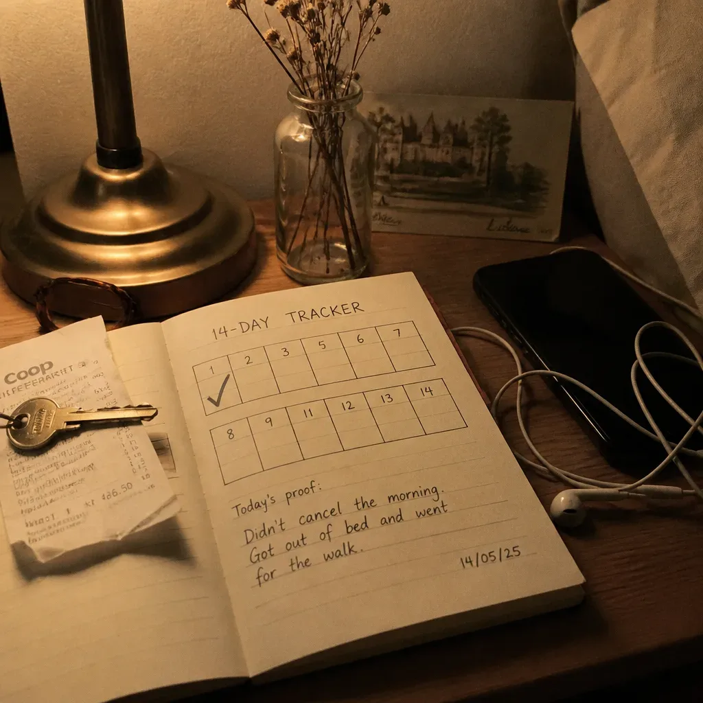 Night tracker for daily audio practice