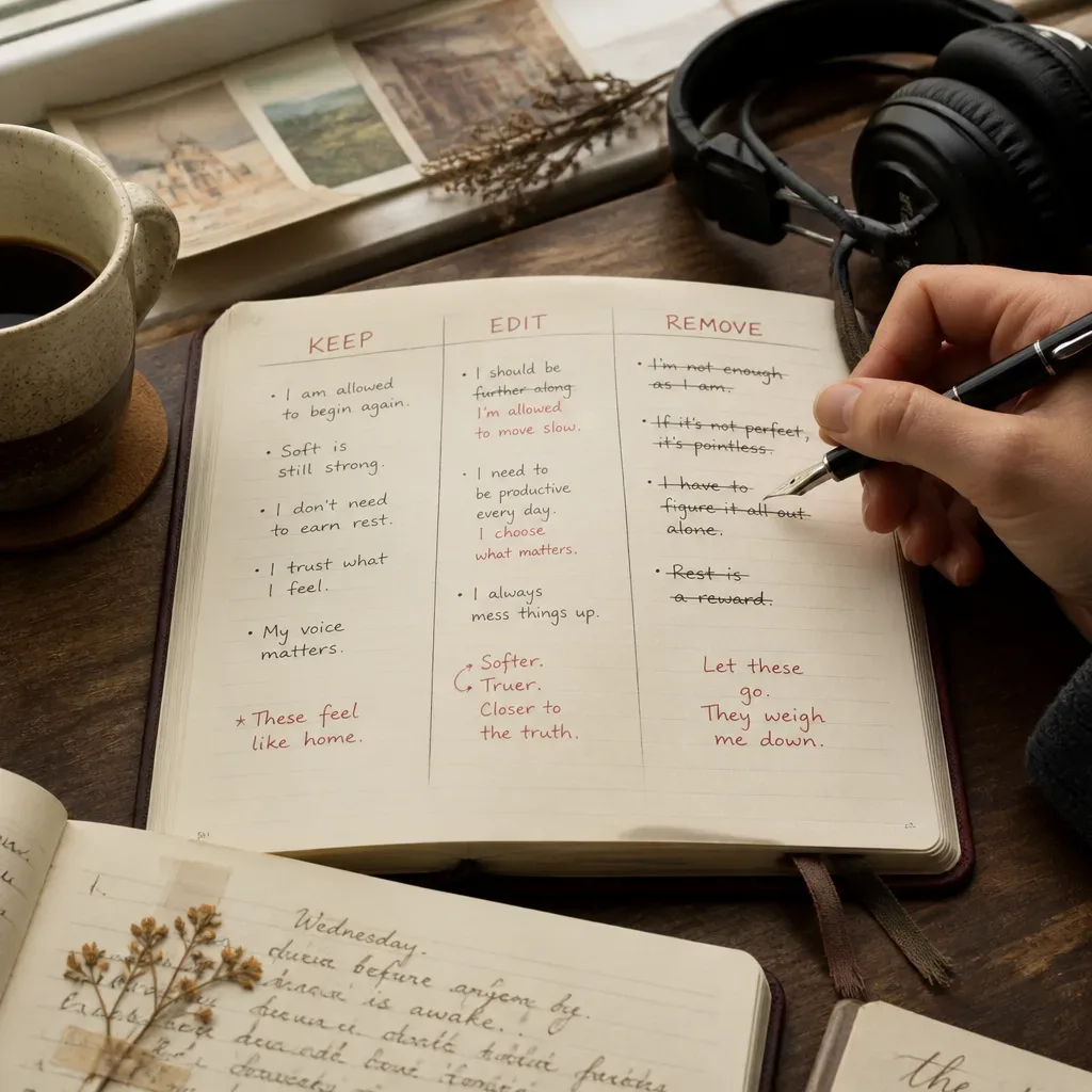 Notebook sorting audio lines for revision